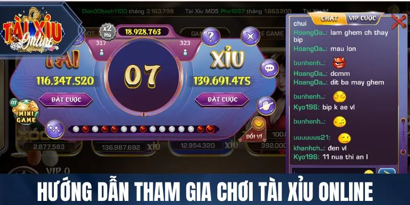 Tài Xỉu Online Hướng dẫn tham gia chơi Tài Xỉu Online
