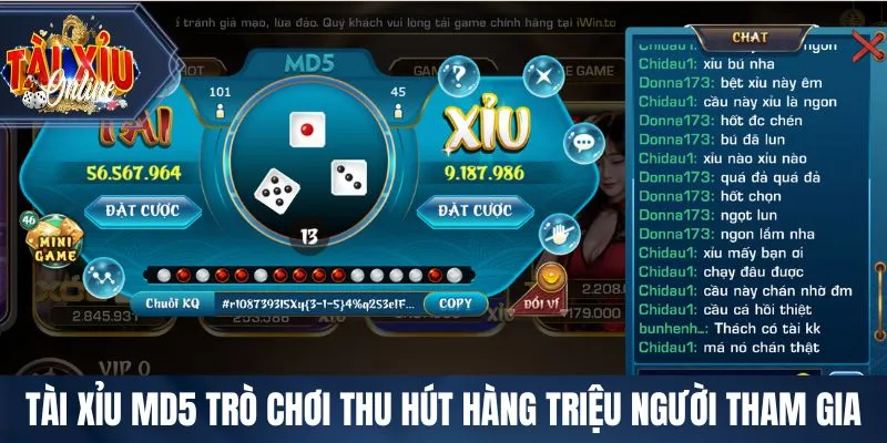 Tài Xỉu Online Tài xỉu MD5 trò chơi thu hút hàng triệu người tham gia mỗi ngày